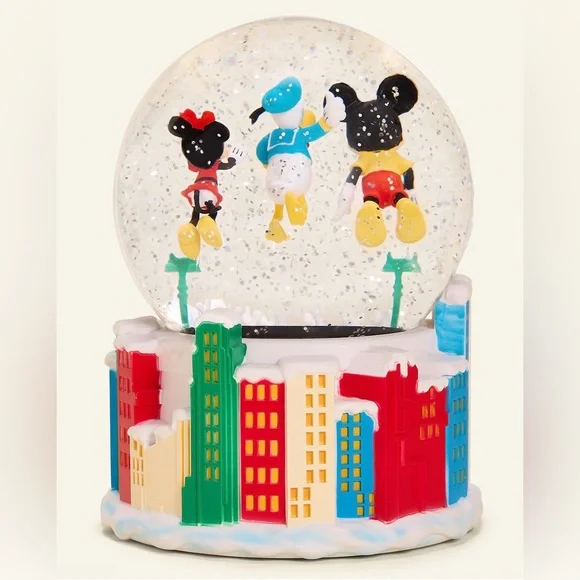 Limited Edition Disney Balloon LED Snow Globe- Mickey, Donald, & Minnie NIB - Picture 3 of 7